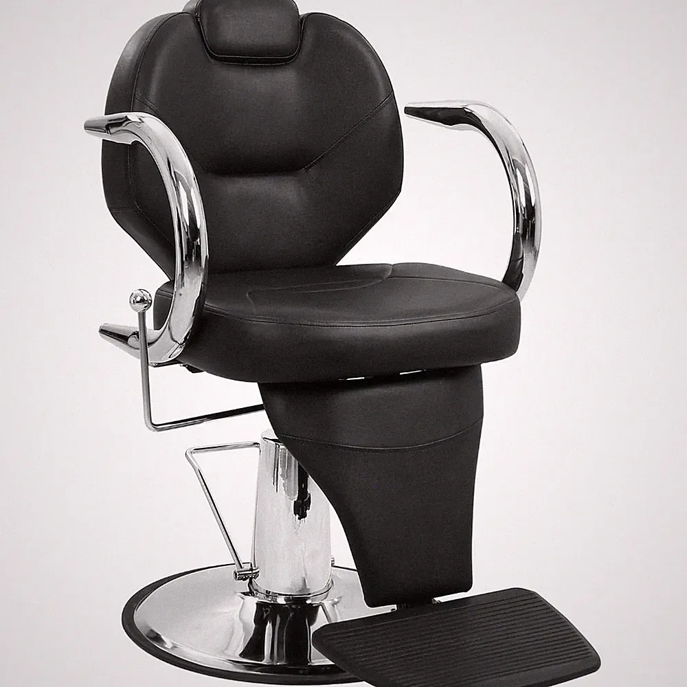 360° Swivel Reclining Salon Chair, 330Lbs Hydraulic Stylist Lounge, PU Leather
